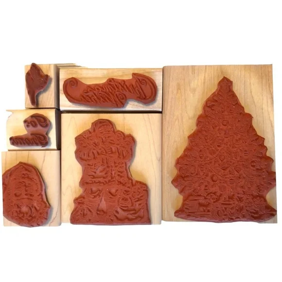 Stampin’ Up “Old Fashioned Christmas” Set of 6 Rubber Stamp Scrapbooking Cards - Picture 4 of 13